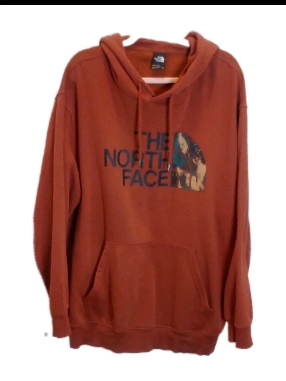 The North Face Men’s 3XL Rust Brown Half Dome Logo Hoodie Fleece
